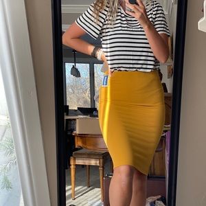 Mustard Yellow Skirt Size 10